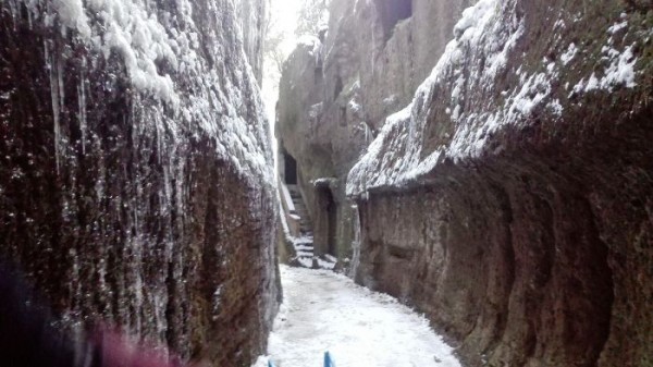 Foto della neve del febbraio 2018 a Corchiano